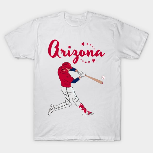 Arizona Baseball T-Shirt by VISUALUV